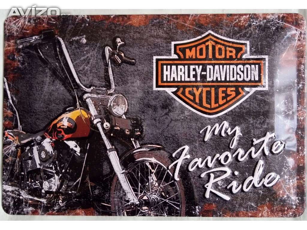 Plechová cedule-Harley-Davidson (My Favorite Ride) 20x30cm